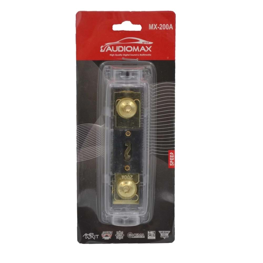 Audiomax MX-200A 200 Amper Amfi Sigortalık