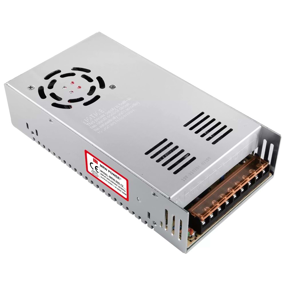 Mervesan MRW-500-12 12V 40A Metal Kasa Adaptör
