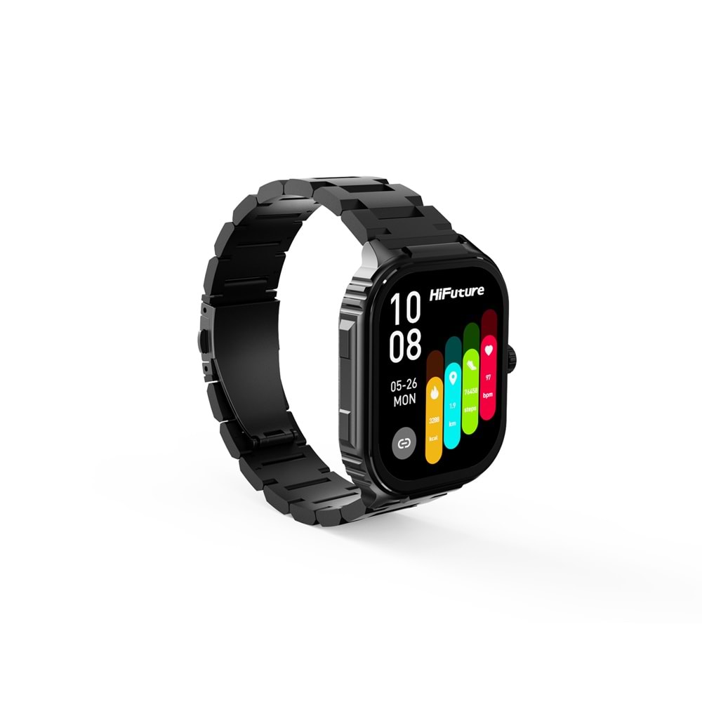 HiFuture Ultra3 PRO Bluetooth 5.3 AMOLED Ekran 2.04 inç 52mm Akıllı Saat Gümüş
