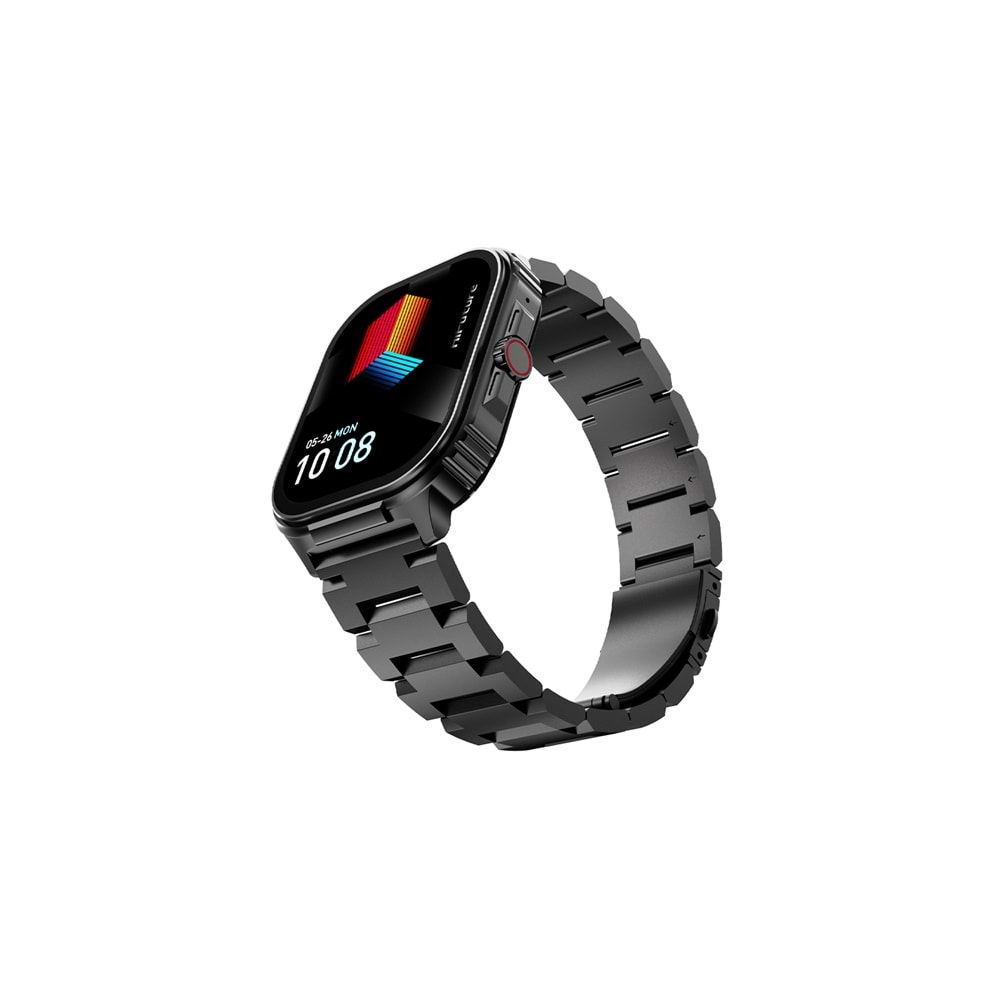 HiFuture Ultra3 PRO Bluetooth 5.3 AMOLED Ekran 2.04 inç 52mm Akıllı Saat Siyah
