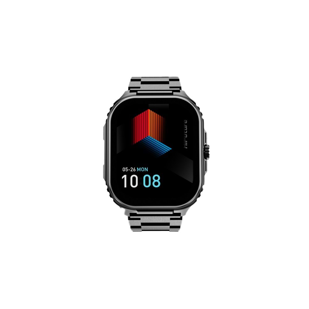 HiFuture Ultra3 PRO Bluetooth 5.3 AMOLED Ekran 2.04 inç 52mm Akıllı Saat Siyah