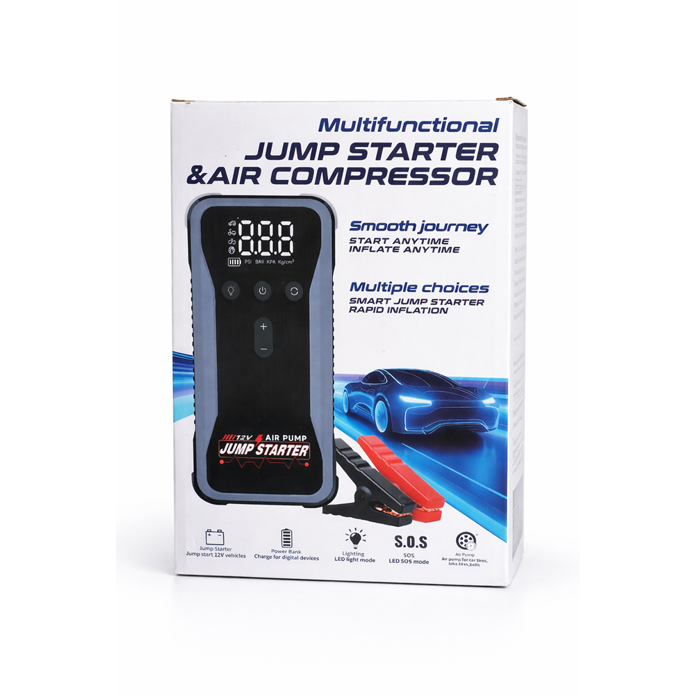 LUNVO S3 12000MA AKÜ TAKVİYE POMPA POWERBANK VE FENER