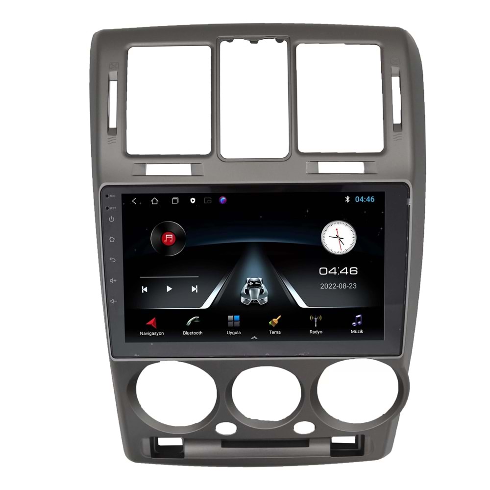 Hyundai Getz 2002-2011 (GÜMÜŞ GRİ) 9 İnç Multimedya Çerçeve