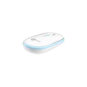 Lenovo Lecoo WS212 Kablosuz 1600DPI 4 Tuşlu Optik Mouse Beyaz & Mavi