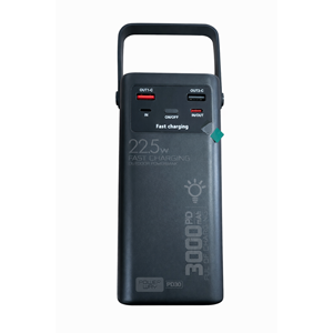 Powerway PD30 30000 mAh Outdoor Powerbank – 22.5W Hızlı Şarj, Power Lamp, Çoklu Çıkışlı Taşınabilir Şarj Cihazı SİYAH