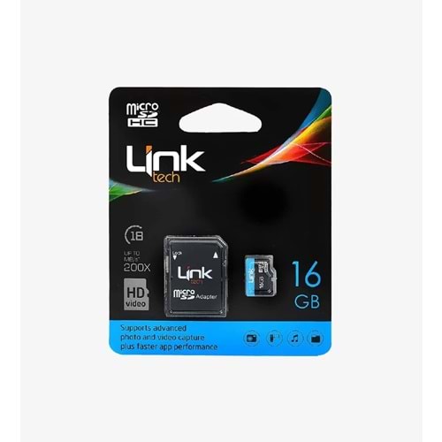 Linktech M-104 16GB Micro SD 30MB/S Hafıza Kartı