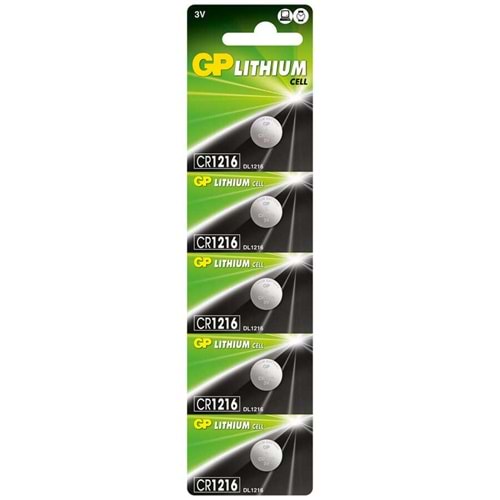 GP CR 1216 Lİtyum Pil 5'li