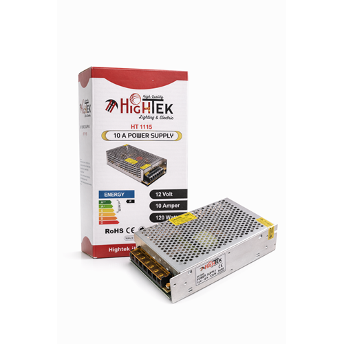 HİGHTEK HT-1115 12V 10A KALIN METAL KASA ADAPTÖR