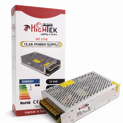 HİGHTEK HT-1116 12V 12,5A KALIN METAL KASA ADAPTÖR