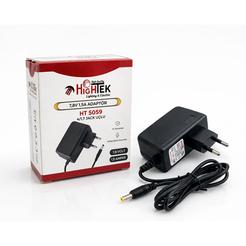 HİGHTEK HT-5059 7.8V 1,5A ŞARJLI PLASTİK KASA ADAPTÖR