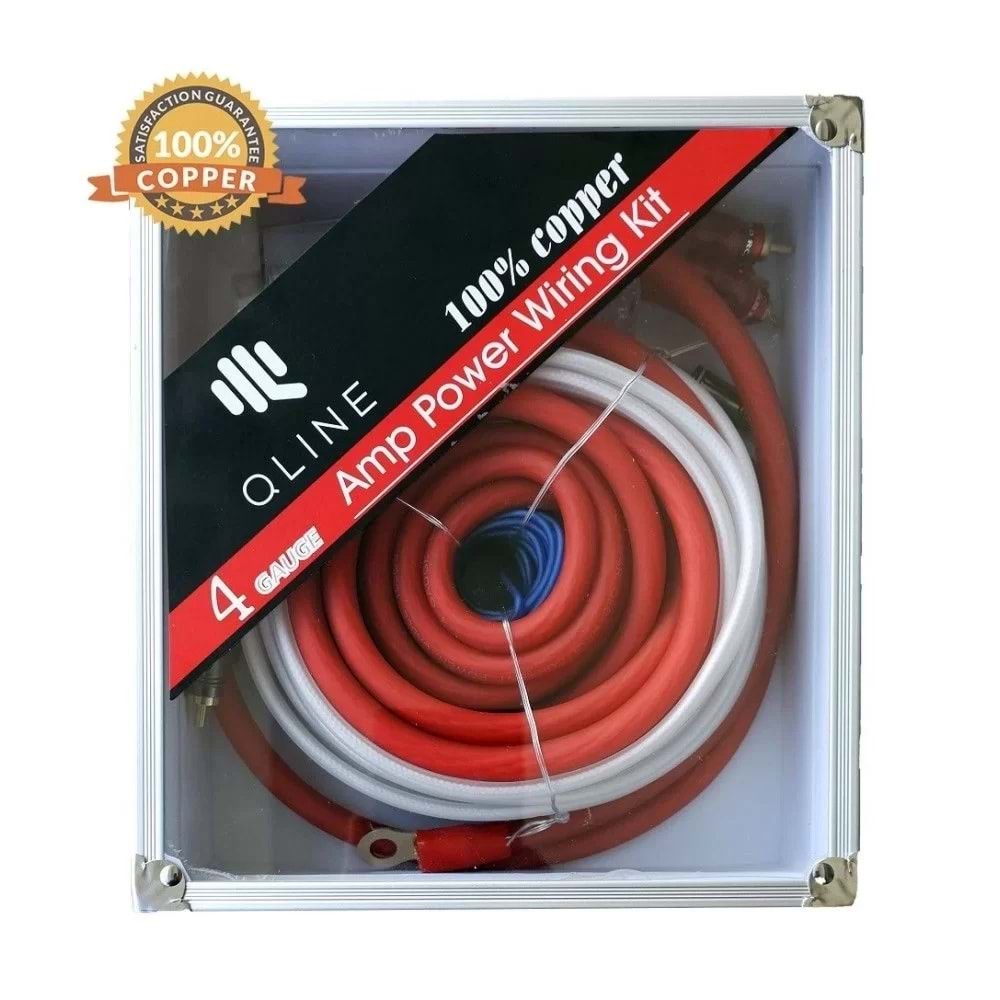 QLine 4-GA Full Bakır Kablo Kiti