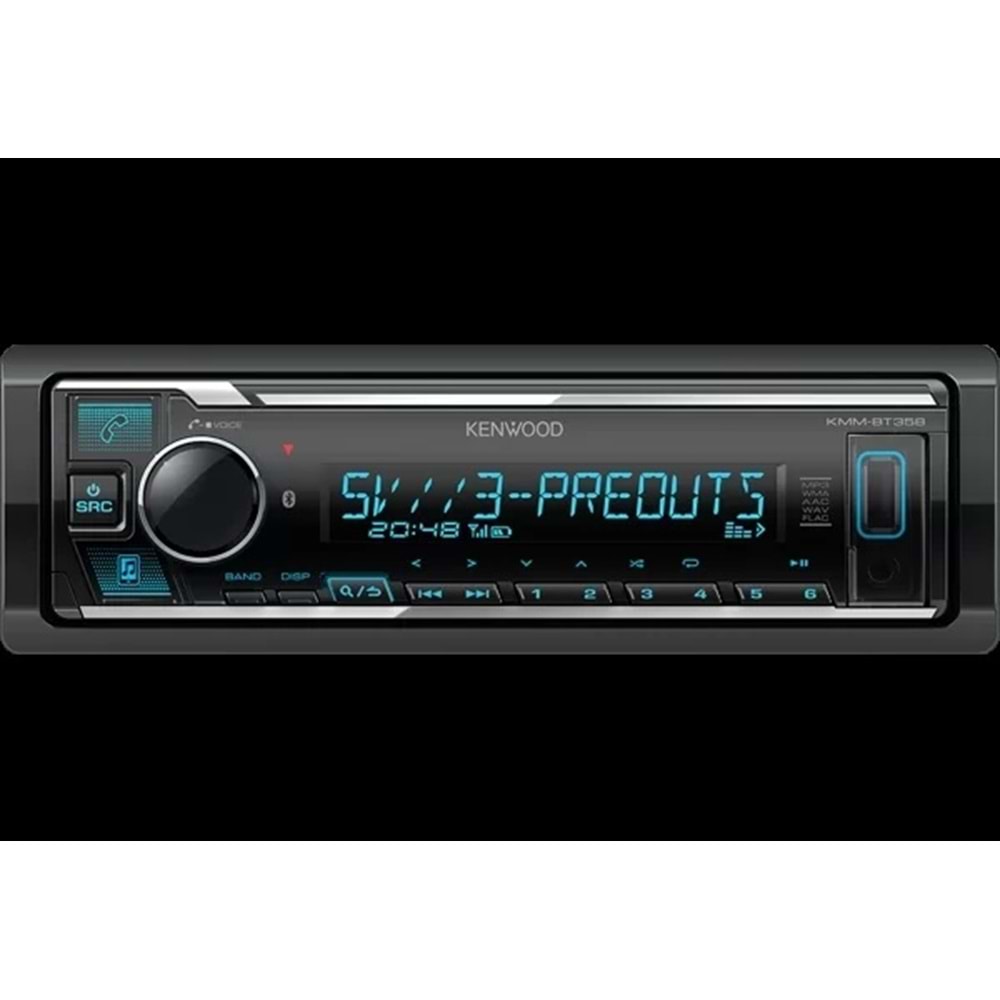 Kenwood KMM-BT358 3 Amfi Çıkışlı (5V Rca Çıkışlı) Oto Teyp