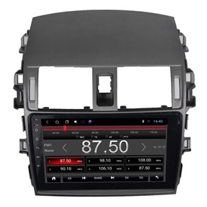 Toyota Corolla 2007-2012 Gri 9 İnç Multimedya Çerçevesi