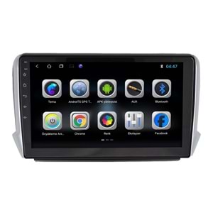 Peugeot 208-2008 2014-2018 10 İnç Multimedya Çerçevesi