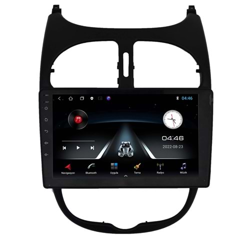 Peugeot 206 2000-2006 9 İnç Multimedya Çerçevesi