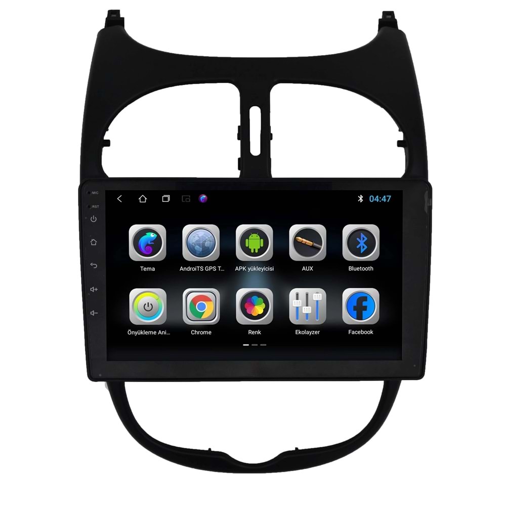 Peugeot 206 2000-2006 9 İnç Multimedya Çerçevesi