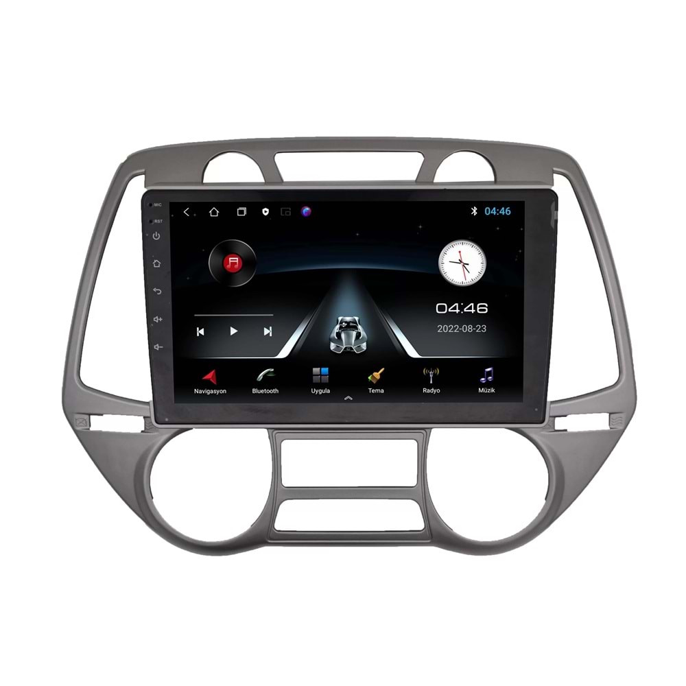 Hyundai İ-20 2 Çizgili 2010-2014 9 İnç Multimedya Çerçevesi