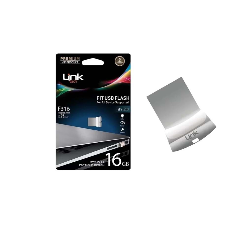 LinkTech F316 Fit Premium Metal 16 GB Mini Flash Bellek