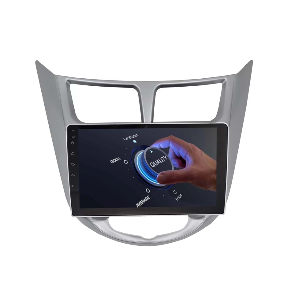 Hyundai Accent Blue Gri 9 İnç Multimedya Teyp Çerçevesi