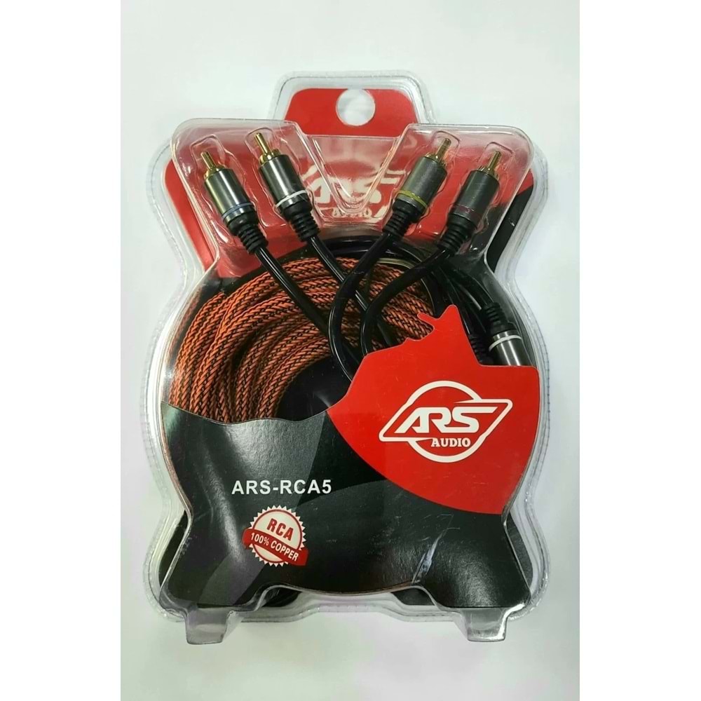 ARS-RCA5 4+4 Full Bakir (4giriş 4Çıkış) 5 mt