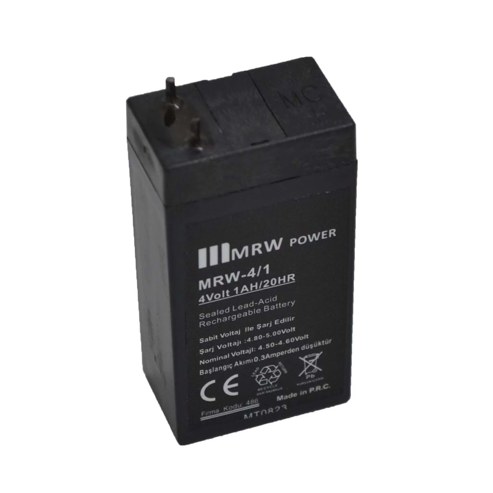 mervesan MRW-4/1 4V 1A Akü
