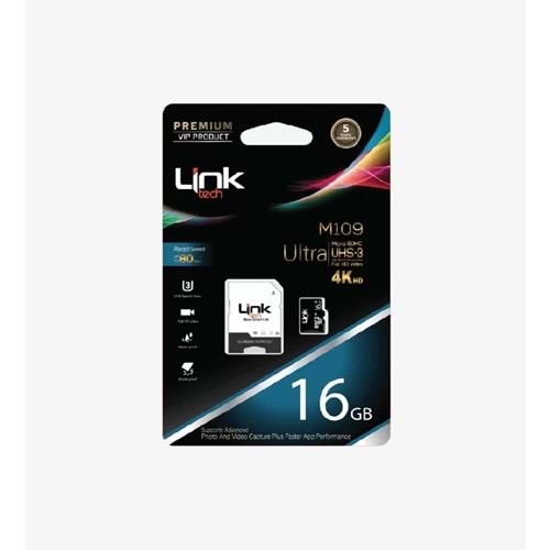 Linktech LMC-M109 16GB Ultra 4K Hafıza Kartı