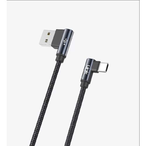 Linktech LCA-K594 90° Metal Başlıklı Type-C Şarj Kablosu