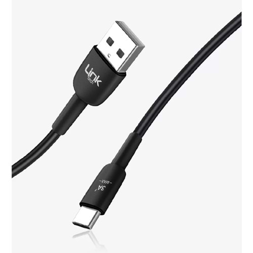 Linktech LCA-K602 3A Type-C Şarj Kablosu