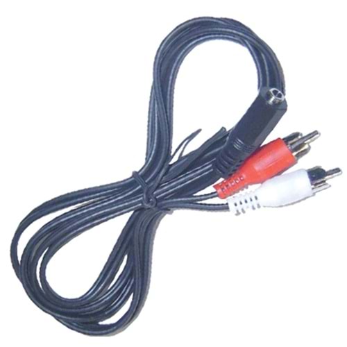 2 RCA 1 Aux Dişi 1,5mt Kablo