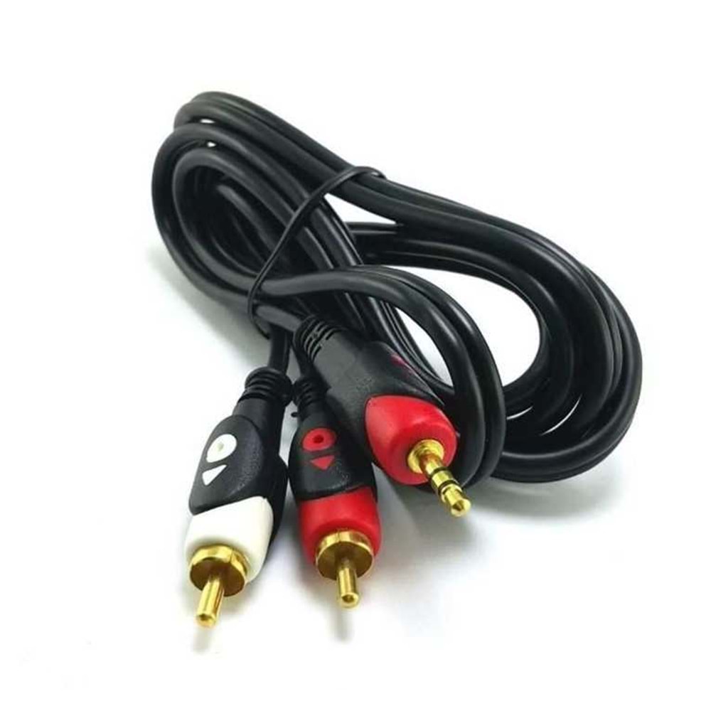 FULLY G-530A 2 Rca 1 Aux 1,5mt Kablo
