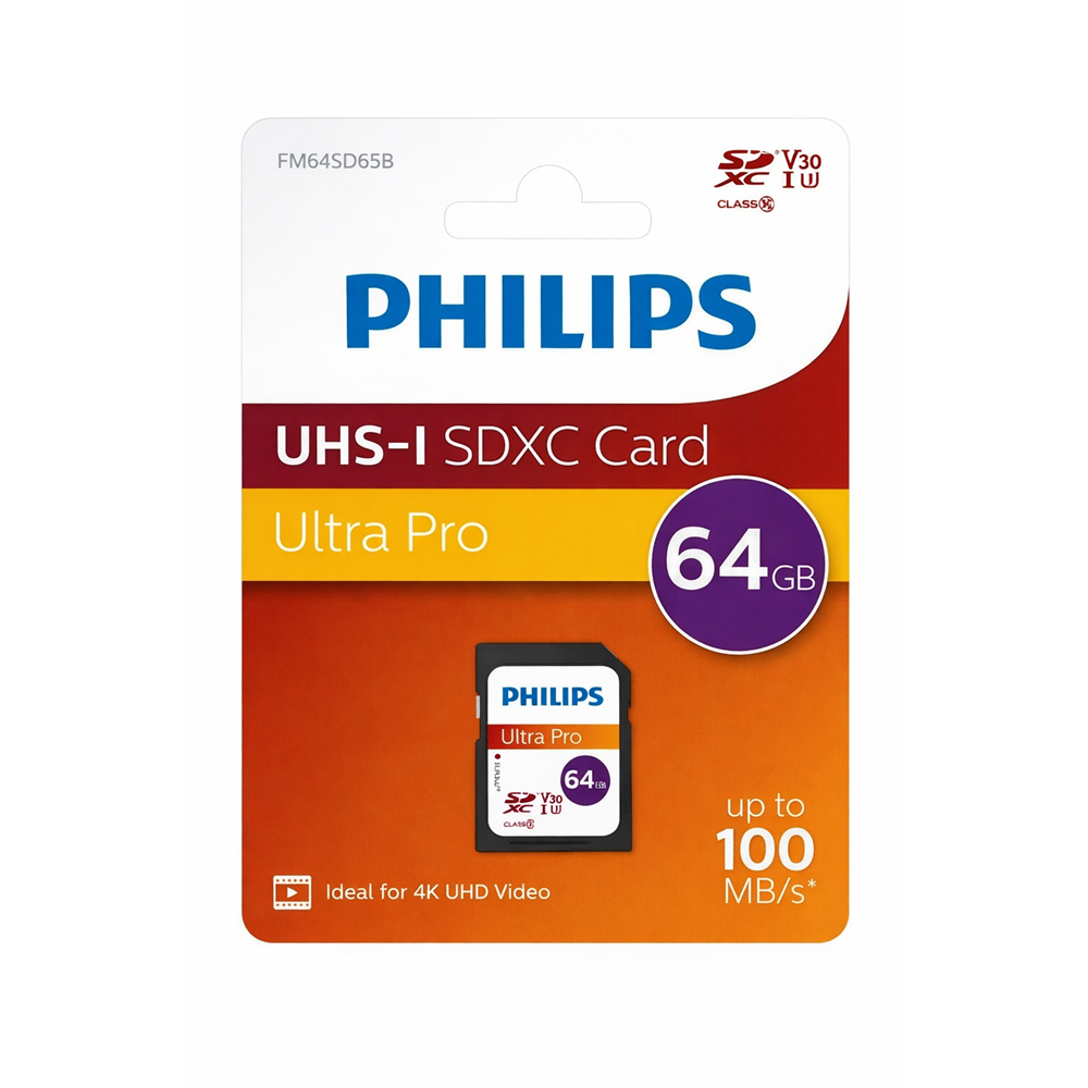 Philips 64GB Hafıza Kartı Class10