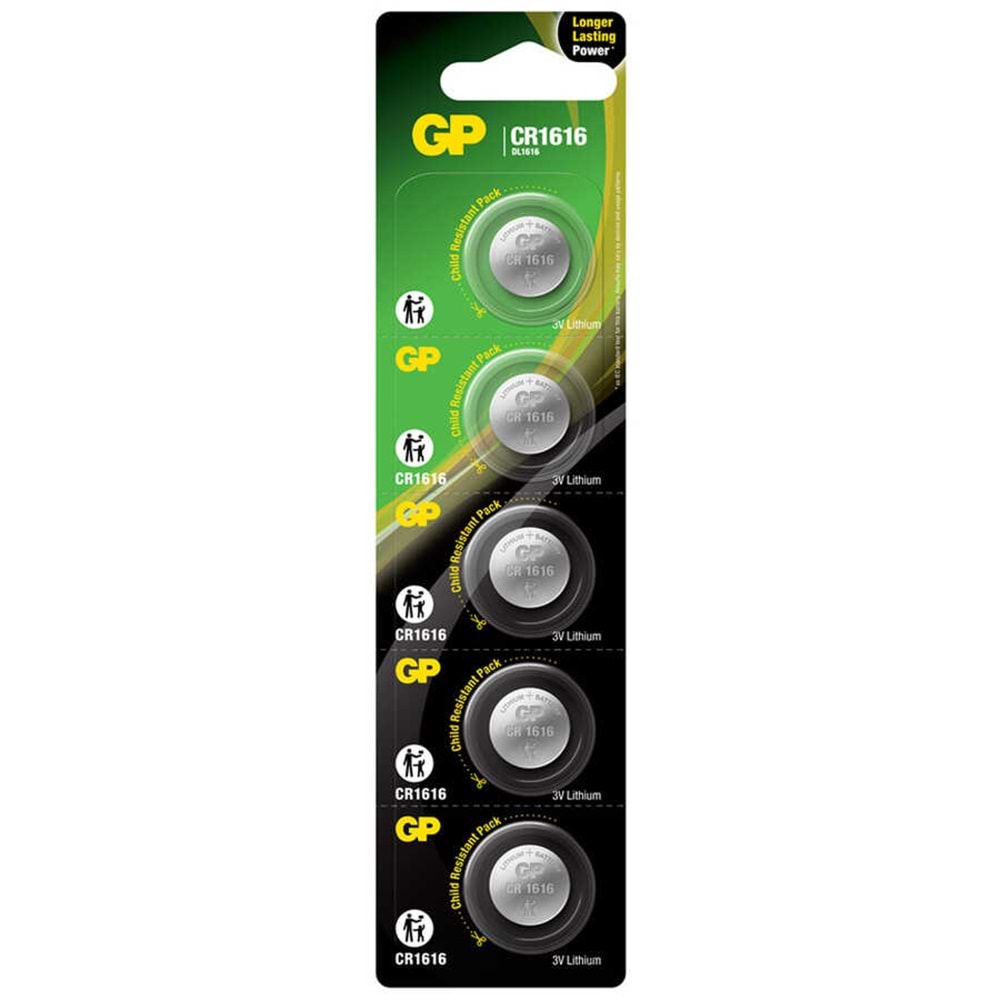 GP CR-1616 Lityum Pil 5'li