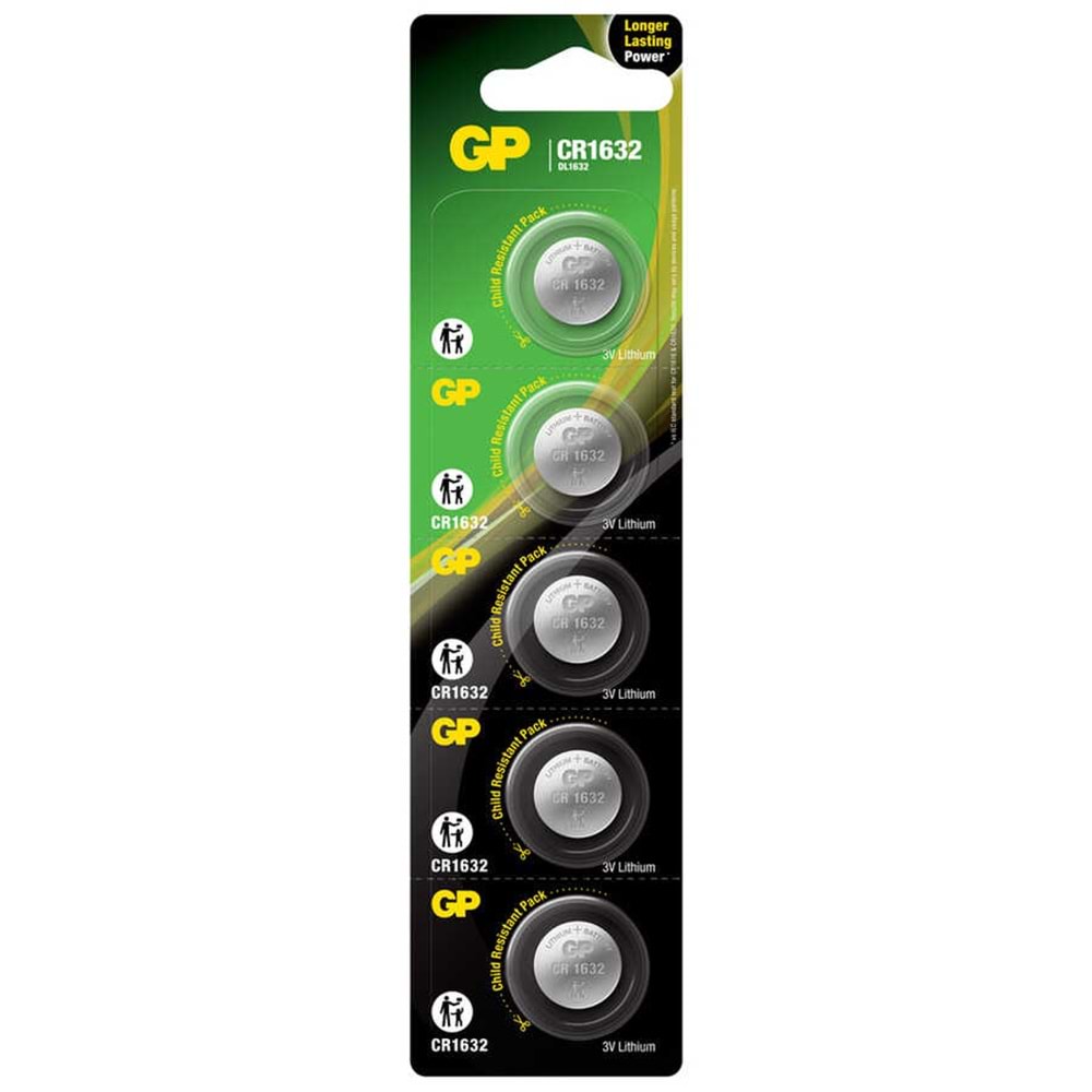 GP CR-1632 Lityum Pil 5'li