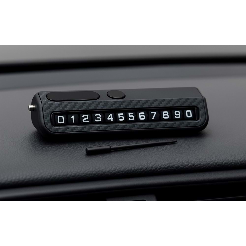 Carboon N-04 Araç İçi Numaratör & Cam Kırıcı