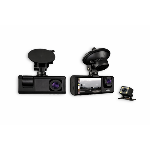 Carboon 717 Araç Kamerası 3 Kameralı Ön - İç - Arka (Uygun Seri)