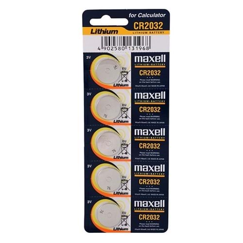 CR-2032 MAXELL LITHIUM PIL 1 KART 5 Lİ