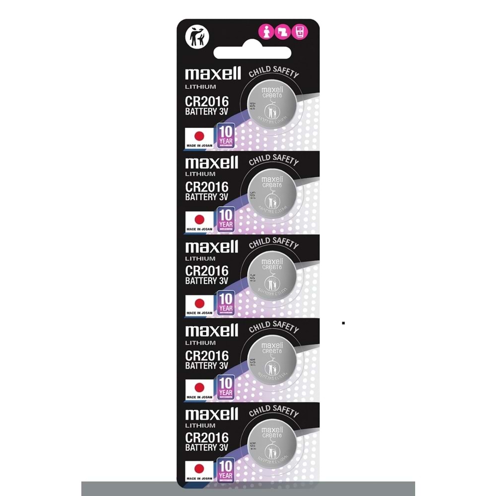 CR-2016 MAXELL LITHIUM PİL 1 KART 5 Lİ
