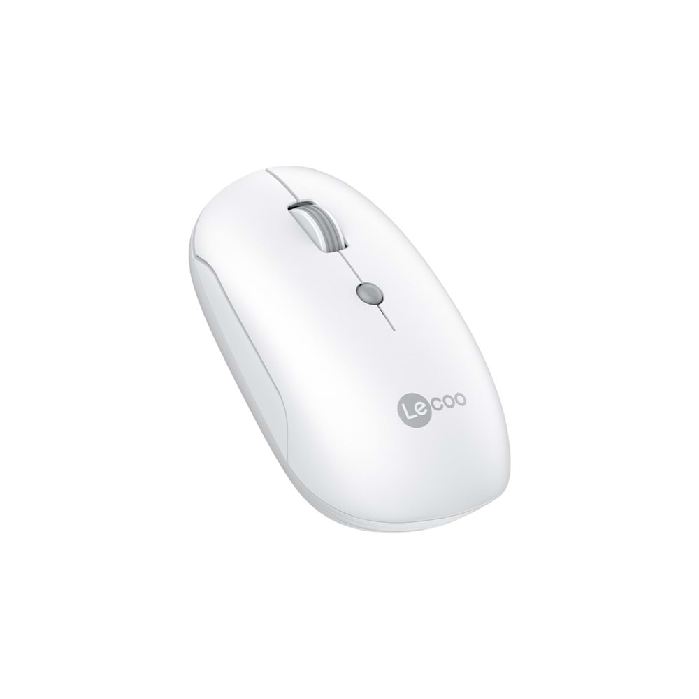 Lenovo Lecoo WS211 Şarj Edilebilir . Bluetooth Kablosuz sesiz Mouse Beyaz