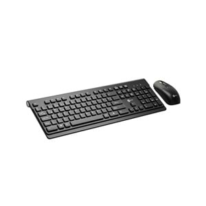 Lenovo Lecoo KW203 Kablosuz Türkçe Q Klavye & Mouse Set Siyah