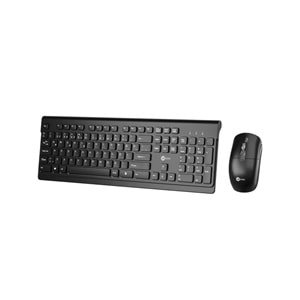 Lenovo Lecoo KW203 Kablosuz Türkçe Q Klavye & Mouse Set Siyah