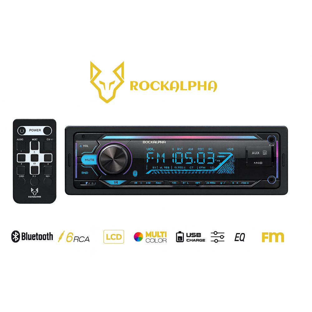 ROCKALPHA RA-5000 OTO TEYP 3 ANFİ ÇIKIŞLI