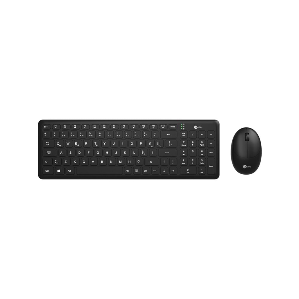 LENOVO LECOO KW204 SİYAH KABLOSUZ KLAVYE & MOUSE SET