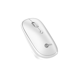 Lenovo Lecoo WS209 Şarj Edilebilir . Bluetooth Kablosuz sesiz Mouse Beyaz