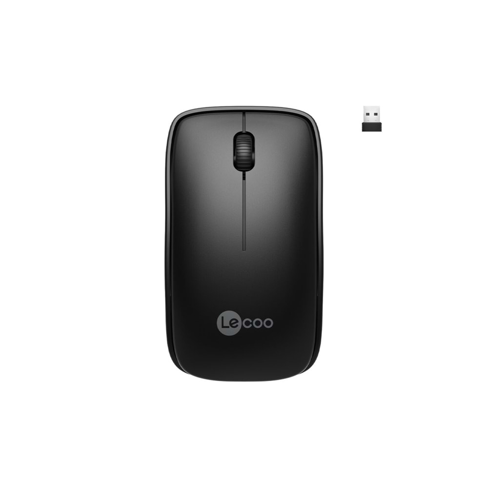 Lenovo Lecoo WS208 Kablosuz 1200DPI 3 Tuşlu Optik Mouse Siyah