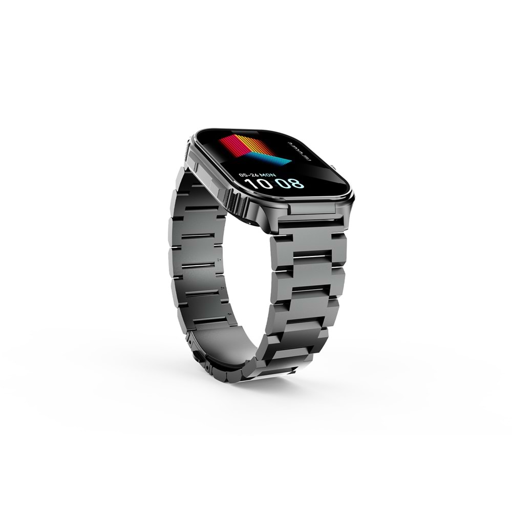 HiFuture Ultra3 PRO Bluetooth 5.3 AMOLED Ekran 2.04 inç 52mm Akıllı Saat Siyah