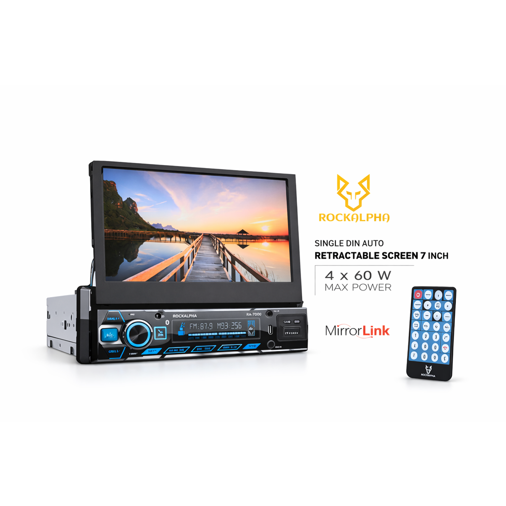 ROCKALPHA RA-7000 İNDASH OTO TEYP CARPLAY ANDROİD AUTO
