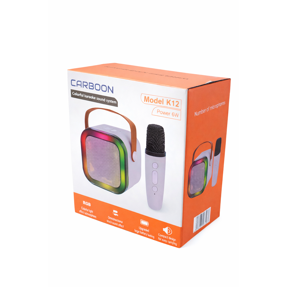 CARBOON K12 SES BOMBASI RGB MİKROFONLU VE ŞARJLI