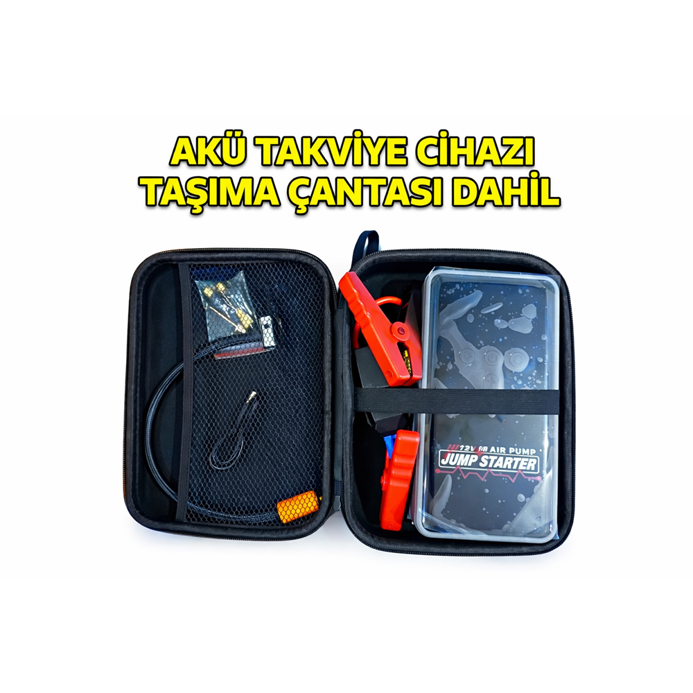 LUNVO S2 12000MA AKÜ TAKVİYE POMPA POWERBANK VE FENER