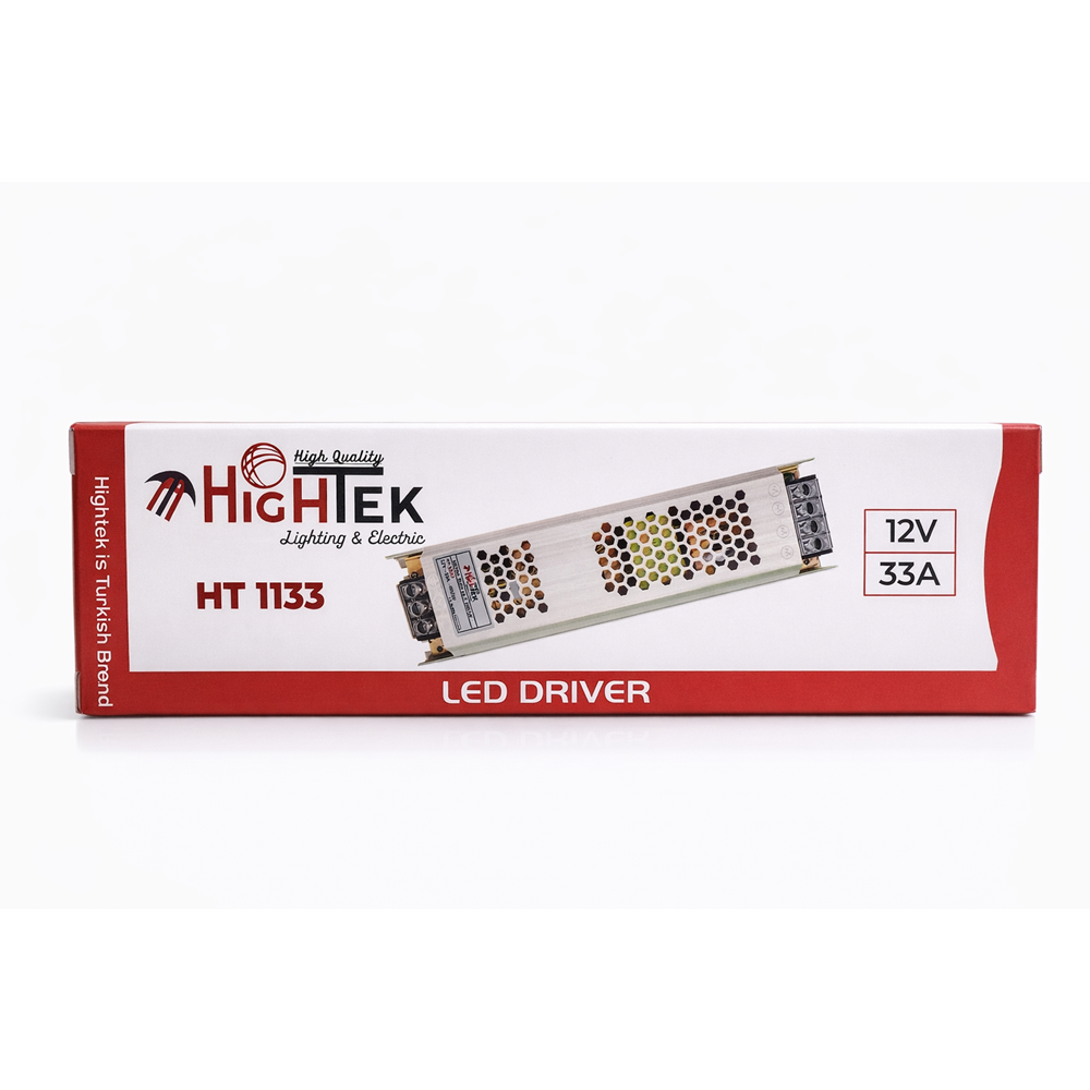 HİGHTEK HT-1133 12V 33A ULTRA SLİM KASA LED DRİVER ADAPTÖR